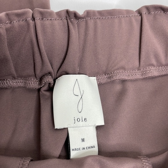 Joie Mauve Drawstring Waistband Ankle Slit Casual Pants Medium - Picture 3 of 13